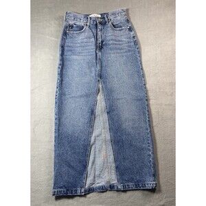 KanCan Denim Pencil Skirt Women's M Midi Western Boho South Western Rodeo